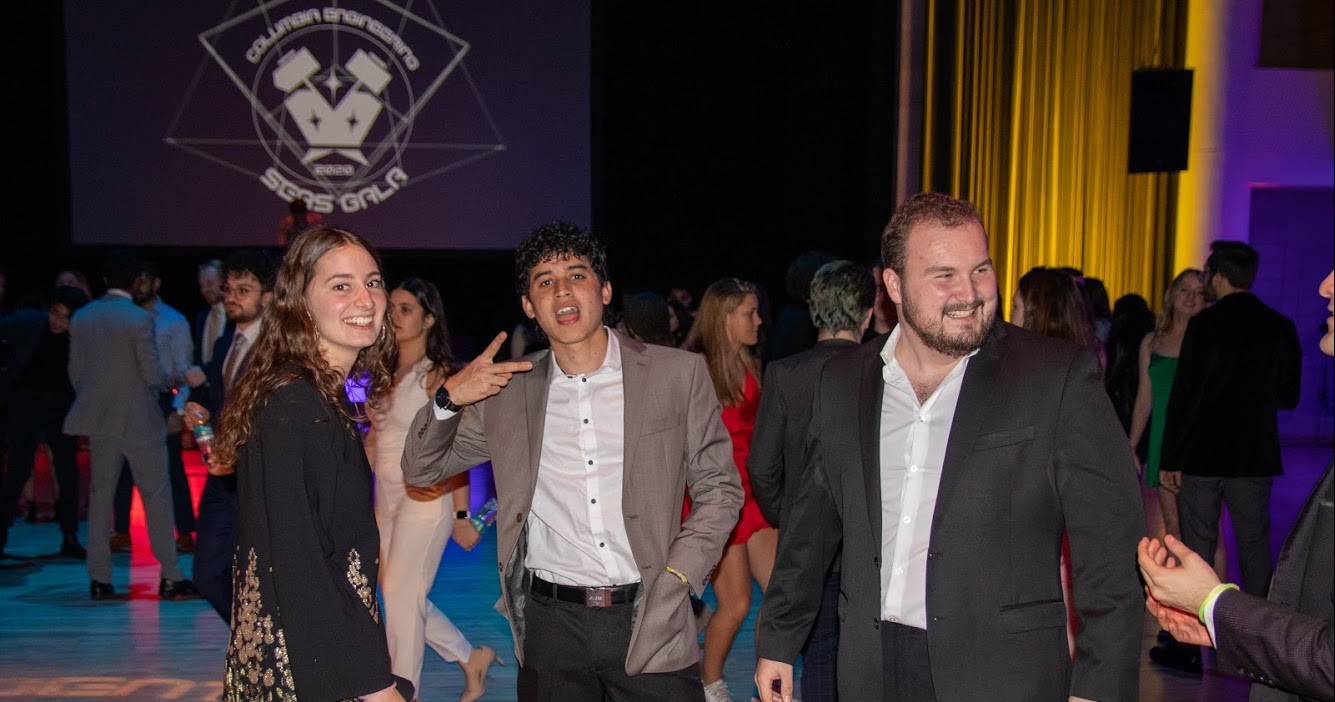 SEAS Gala: Students dressed in formal wear are having a good time at the SEAS gala.